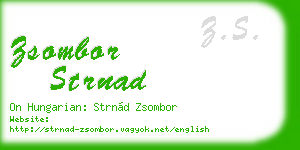 zsombor strnad business card